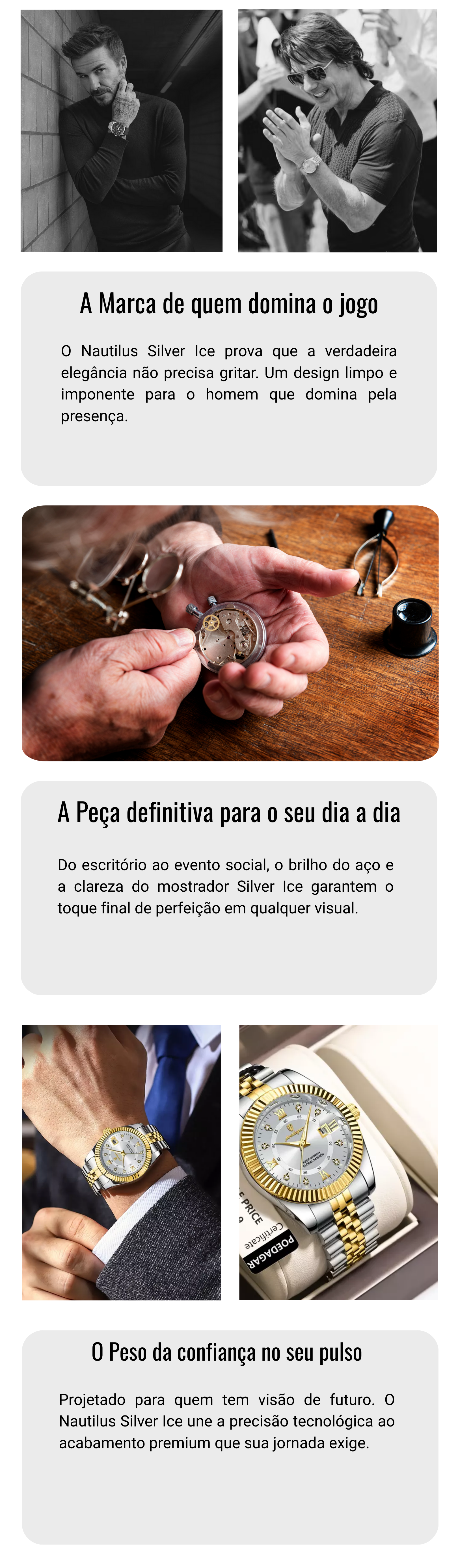 Rel&oacute;gio Silver Ice